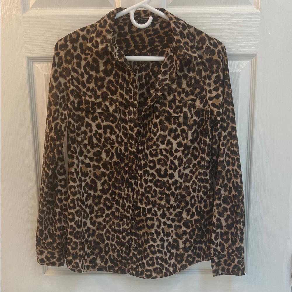 BCBGMaxAzria Animal Print Blouse